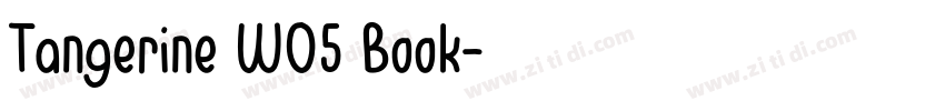 Tangerine W05 Book字体转换